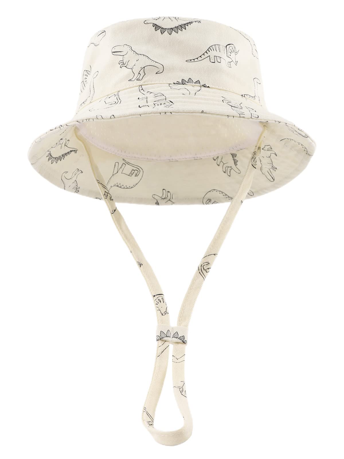 JANGANNSA Dinosaur Baby Boys Sun Hat Cotton Toddler Girls Bucket Hats Summer Sun Protect Cap for Kids