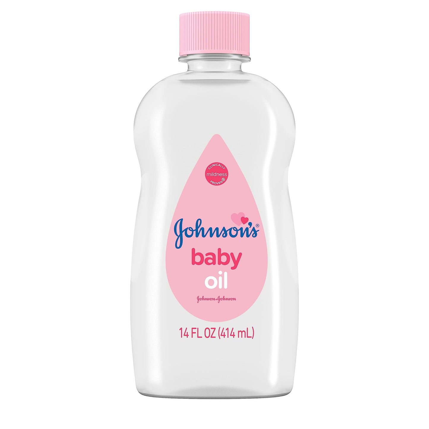 Johnson's Baby Oil, Pure Mineral Oil to help Prevent Moisture Loss for baby, Kids & Adults, Gentle & Soothing Baby Massage Oil for Dry Skin Relief, Original Scent, 14 fl. oz(Pack of 6)
