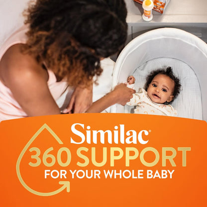 Similac 360 Total Care Sensitive Infant Formula for Fussiness & Gas Due to Lactose Sensitivity, Has 5 HMO Prebiotics, Non-GMO, Baby Formula, Ready to Feed, 8-fl-oz Bottle, Pack of 24
