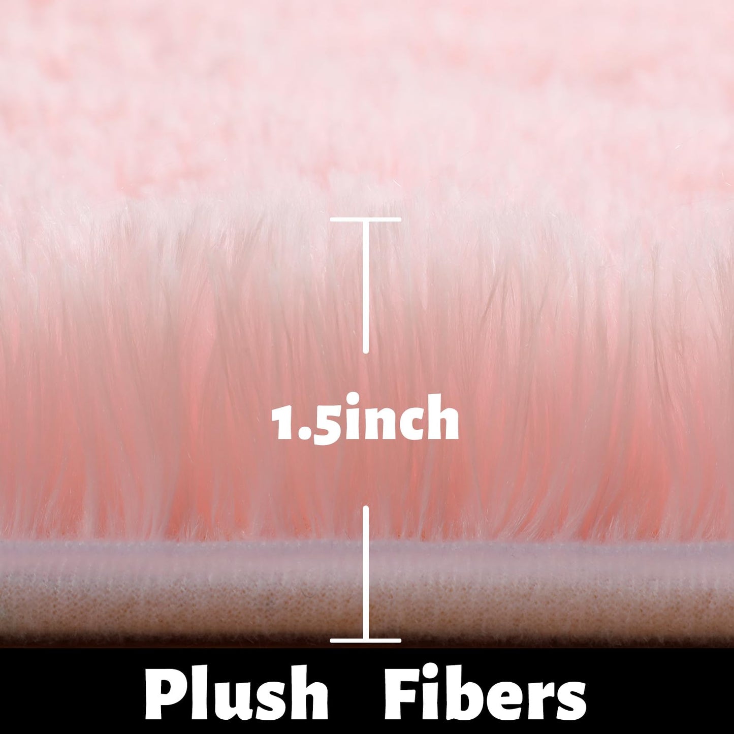Pink Round Area Rugs 6Ft for Bedroom Living Room, Big Fluffy Shag Circle Rug for Kids Playroom, Cute Preppy Room Decor for Teen Girls, Cozy Fuzzy Furry Plush Carpets for Baby Nursery, Dorm, Classroom