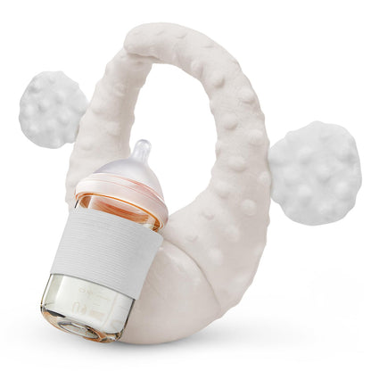 Baby Bottle Holder,Bottle Holder for Baby self Feeding,Baby Bottle Holder Hands Free Feeding,Newborn Bottle Holder,Twin Baby Feeding Pillow,Newborn Essentials (Minty Green）