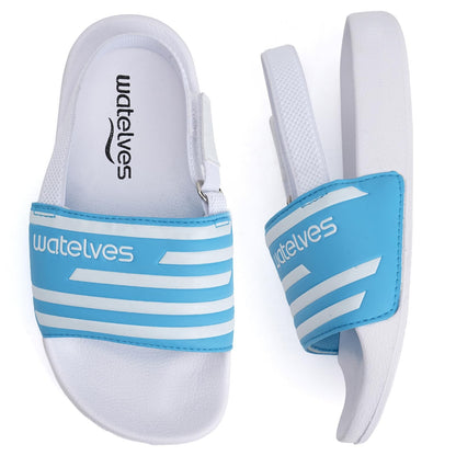 WateLves Toddler Boys Girls Slides Sandals for Swim Beach Kids Water Shoes Casual Slippers