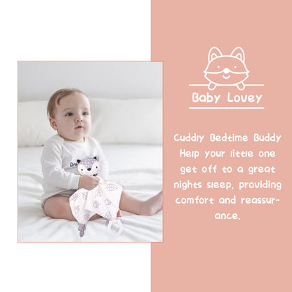 Baby Shower Gifts, Baby Gifts for Girls Boys, Unique Baby Gifts Basket Essentials Stuffs - Baby Lovey Blanket Newborn Bibs Socks Wooden Rattle & Greeting Card, Newborn Baby Gift Set
