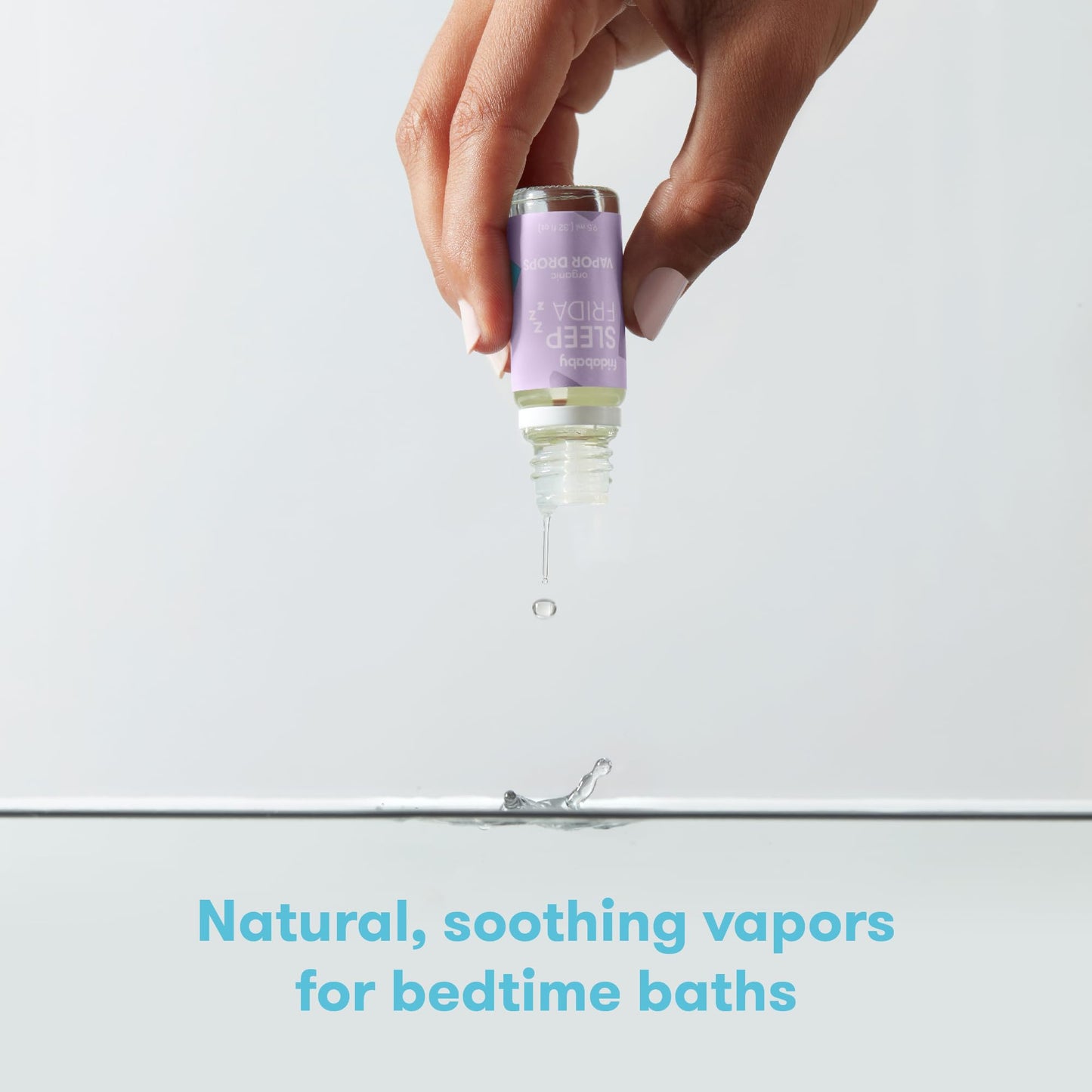 Frida Baby Natural Sleep Vapor Bath Drops, Lavender Essential Oil Bath Drops for Bedtime, Relaxing & Calming Aromatherapy Oil for Better Sleep