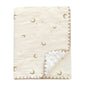 Baby Soft Muslin Thick Blanket Cotton and Dotted Backing Double Layer Receiving Blanket 40"x40" Bunny