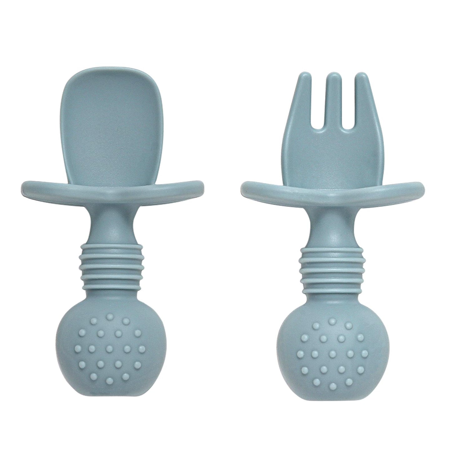 6 Pack Baby Spoons and Forks Set, Silicone Baby Spoons Self Feeding 6 Months for Toddler Utensils,BPA Free, Baby Led Weaning Supplies Feeding Essentials,Dishwasher and Boil Safe