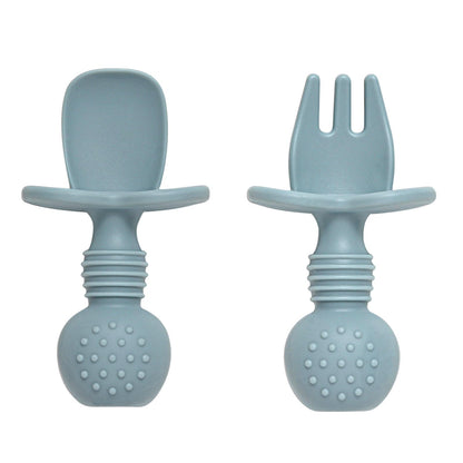 6 Pack Baby Spoons and Forks Set, Silicone Baby Spoons Self Feeding 6 Months for Toddler Utensils,BPA Free, Baby Led Weaning Supplies Feeding Essentials,Dishwasher and Boil Safe
