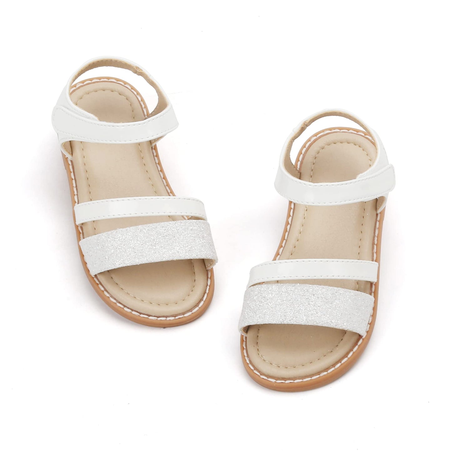 Felix & Flora Toddler Girl Sandals - Little Girl Easter Summer Dress Shoes Lightweight Open Toe Beach Holiday.