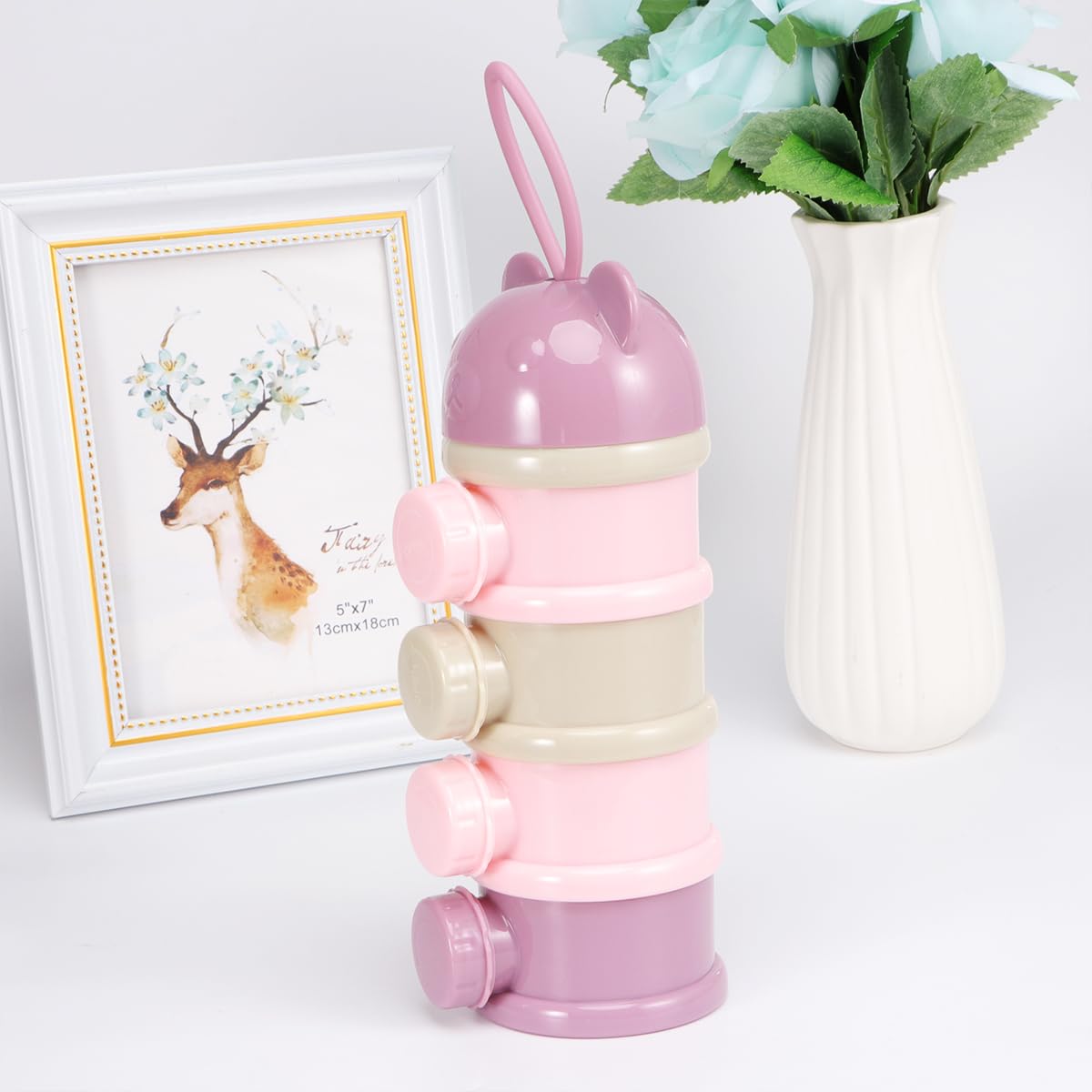 2pcs Baby Formula mam Baby Bottles Baby Formula containers for Travel Formula Dispenser Newborn Milk Powder Dispenser Packaging Container Baby Feeding Tool Milk Powder Box