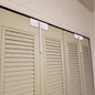 Metal Bifold Door Lock - Double Door Child Safety Locks Keep Toddler, Cats&Dogs Out of Closets, Cabinets, Pantry - No Need Install (1PC)