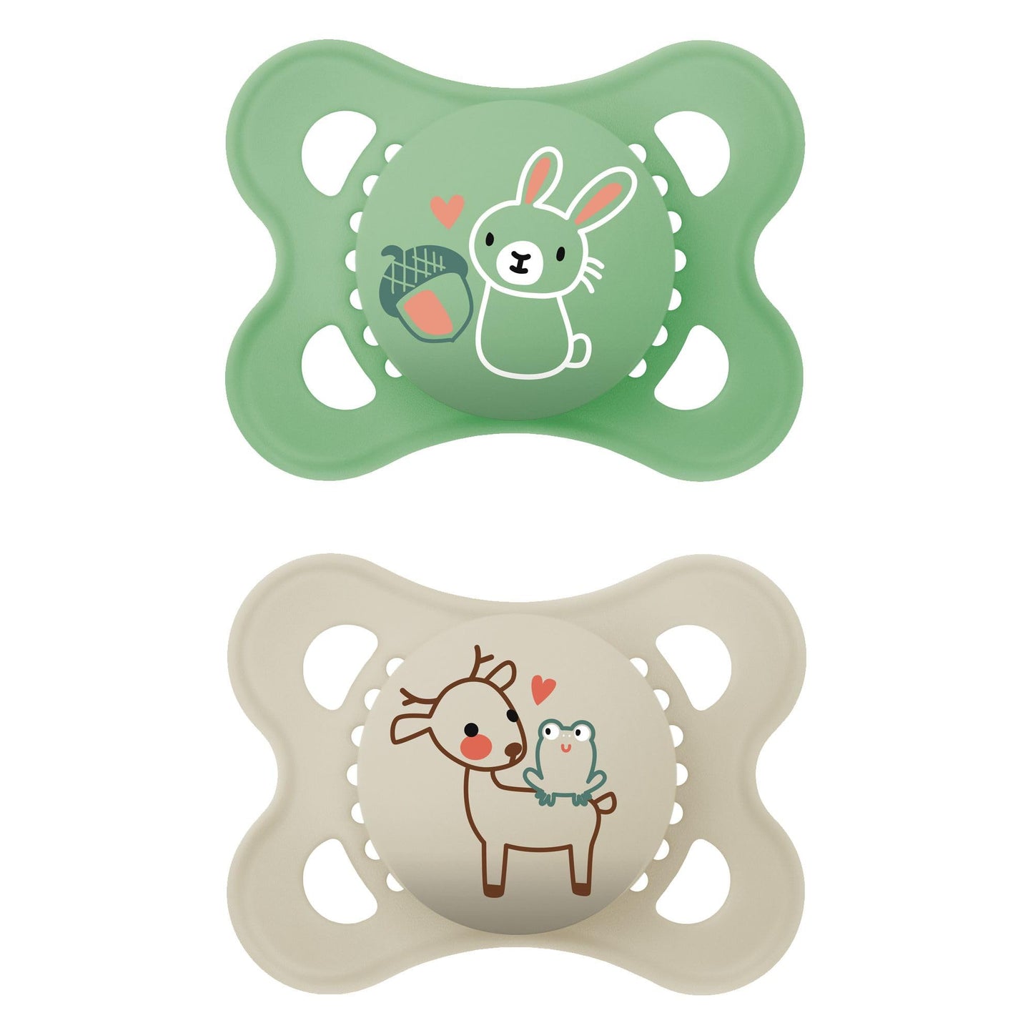 MAM Original Matte Baby Pacifiers, Binky for Boys 0-6 Months, BPA-Free Silicone Nipple, Easy to Clean, Best for Newborn Babies, Developed with Medical Experts, 2 Count Binkies with Sterilizer Case