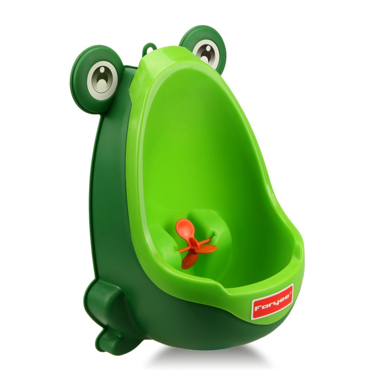 Cute Frog Potty Training Urinal for Boys with Funny Aiming Target - Coffee