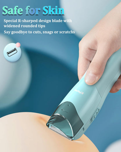 ENSSU Baby Hair Clipper,Vaccum Hair Clippers for Kids/Toddlers,Cordless Baby Hair Cutting Kit with Two Modes,Baby Hair Trimmer Haircut Machine in Large Hairs Storage Space,Rechargeable,Waterproof