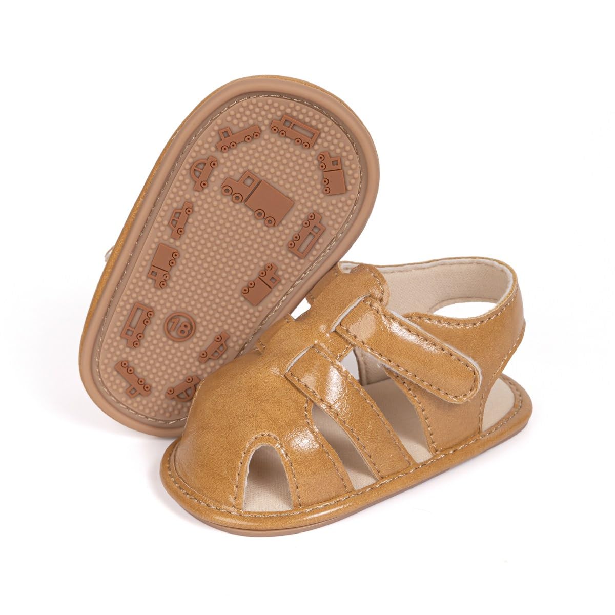 Miamooi Infant Baby Boys Girls Summer Beach Sandals Non Slip Soft Rubber Sole Toddler Outdoor Closed-Toe First Walker Shoes