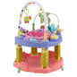 HOMGX Baby Bouncer Activity Center, 3 in 1 Baby Jumper Center & Infant Playtime Mat & Activity Table w/Baby Toys, 3 Adjustable Heights & 360° Rotatable Seat, Exersaucer for Toddlers (Green)