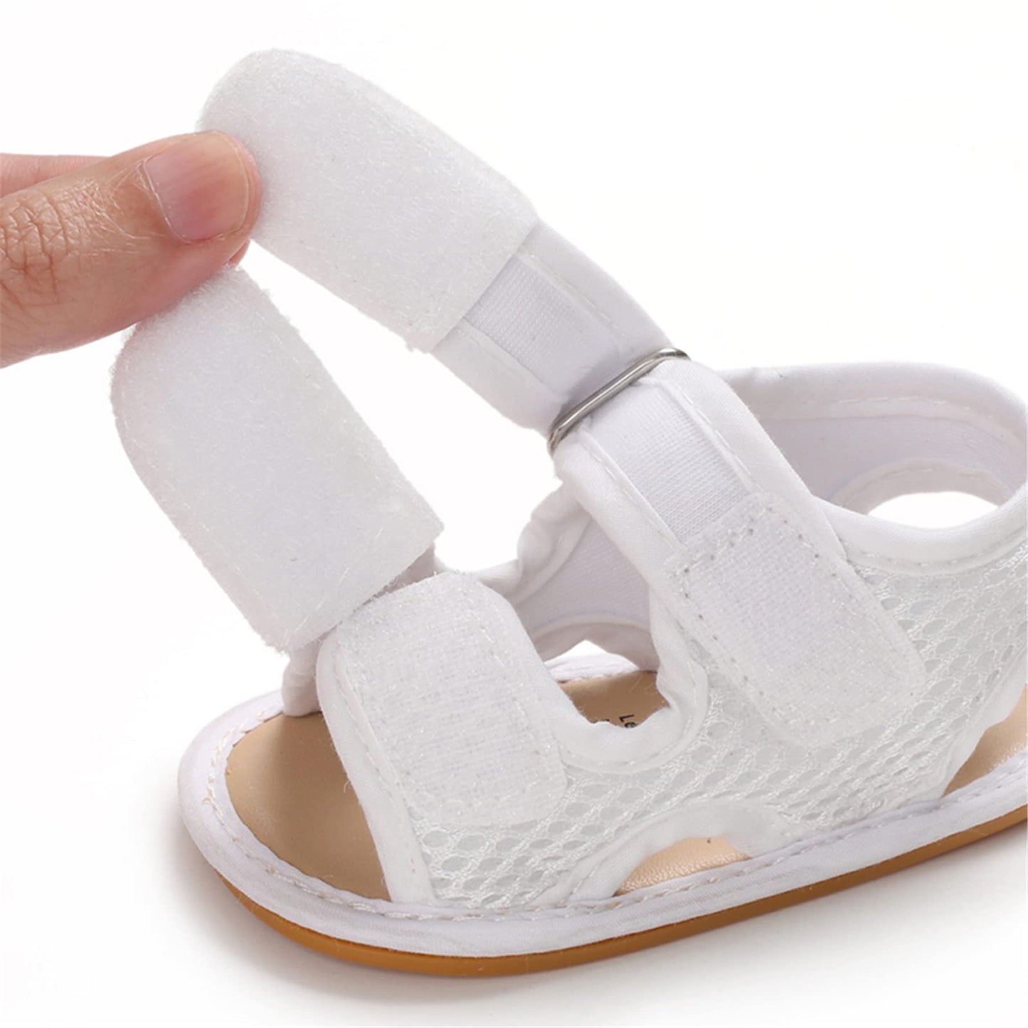 SOFMUO Baby Girls Boys Sparkly Bowknot Sandals Premium Soft Anti-Slip Rubber Sole Infant Summer Outdoor Shoes Toddler First Walkers
