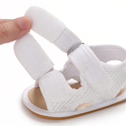 SOFMUO Baby Girls Boys Sparkly Bowknot Sandals Premium Soft Anti-Slip Rubber Sole Infant Summer Outdoor Shoes Toddler First Walkers