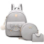 I IHAYNER Girls Bowknot 3-Pieces Fahsion Leather Backpack Backpack Purse for Women Rucksack for Ladies Shoulder Bag