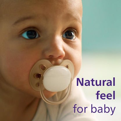 Philips Avent Ultra Soft Pacifier - 4 x Soft and Flexible Baby Pacifiers for Babies Aged 0-6 Months, BPA Free with Sterilizer Carry Case, SCF091/25