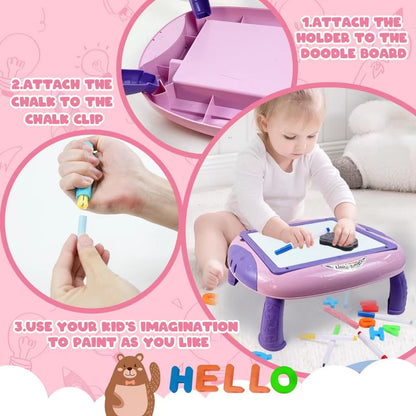Gift for 1-2 Year Old Girls, Toddler Girl Toys with Magnetic Letters and Numbers, Learning and Educational Toys for 1 2 Year Old, Girls Birthday Christmas Gifts (Unicorn Pink)