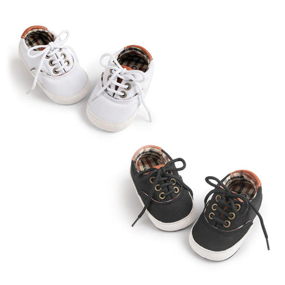 Morbido Infant Baby Boys Girls Canvas Sneaker Toddler Slip On Anti Skid Newborn First Walkers Candy Shoes for 0-18 Months