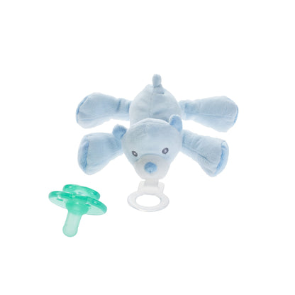 Nookums Paci-Plushies Buddies - Alligator Pacifier Holder - Adapts to Name Brand Pacifiers, Suitable for All Ages, Plush Toy Includes Detachable Pacifier