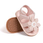 Oamico Baby Girl Sandals Infant Soft Anti-Slip Rubber Sole Casual Beach Sandals Newborn Bowknot Outdoor First Walker Summer Shoes for Baby Girls Flat Sandal