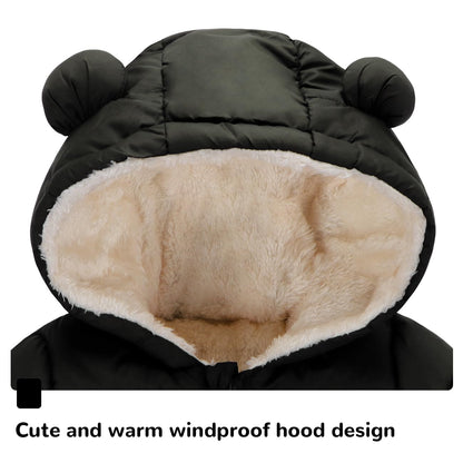 Newborn Baby Girls Fleece Outerwear Jacket Toddler Winter Coat Infant Clothes