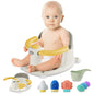Baby Bath Seat, Infant Bathtub Seats for Babies Sitting Up Aged 6-24 Months, New Baby Bath Tub-Protect Toddlers Skin and Back Support, Soft Non-Slip Cushions Extra Added (Deep Pink)