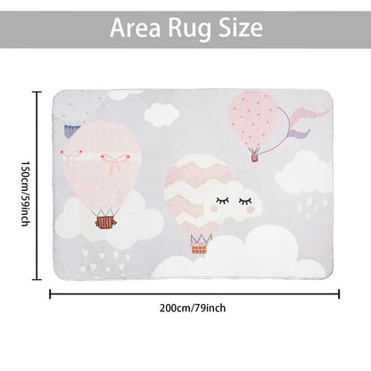 ABREEZE Kids Rug Play Mat Ultra Soft Rugs for Bedroom, 3.3'x5' Non Slip Cartoon Children Nursery Rug Area Rug Kids Carpet for Bedroom Decor Playroom Living Room