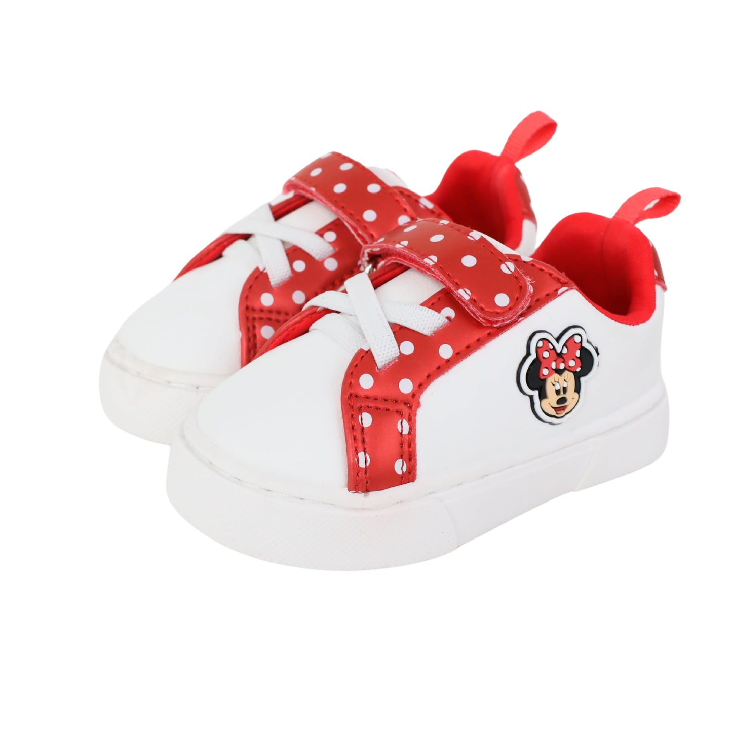 Disney Infant Girls Minnie Mouse Low Top Hook and Loop Sneakers