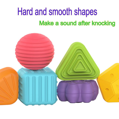 MINGKIDS Montessori Toys for 1 Year Old, Toy 6 Pc Multi Sensory Shape, Toddler Developmental Learning Toys Birthday Gifts, Baby Toys 12 Month