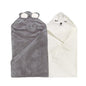 2 Pack Soft Baby Bath Towels with Cute Design. Absorbent Baby Towels for Newborn Gift Set of Hooded Towels for Baby Boys Girls and Neutral (Pink)
