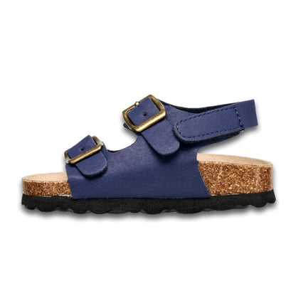 Lucky Brand Toddler Unisex Baby Boy Blanc Double Strap Casual Toddlers Sandals with Hook and Loop Closure (Toddlers)