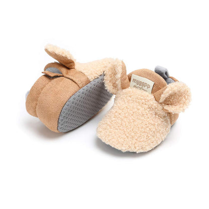 Baby Boys Girls Soft Plush Slippers Cartoon Toddler Infant Warm Winter House Shoes