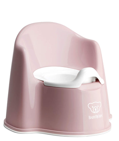 Sigalux BabyBjörn Potty Chair, Powder Pink/White, Potty Training Toilet, Easy-to-Clean, Removable Inner Potty, Non-Slip