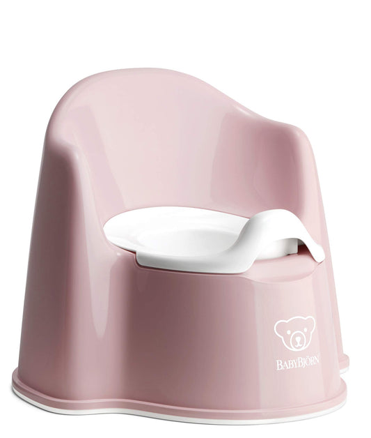 Sigalux BabyBjörn Potty Chair, Powder Pink/White, Potty Training Toilet, Easy-to-Clean, Removable Inner Potty, Non-Slip