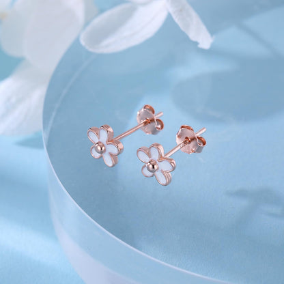 SLUYNZ Solid 925 Sterling Silver Little Daisy Earrings Studs for Women Teens Petite Flowers Studs Earrings