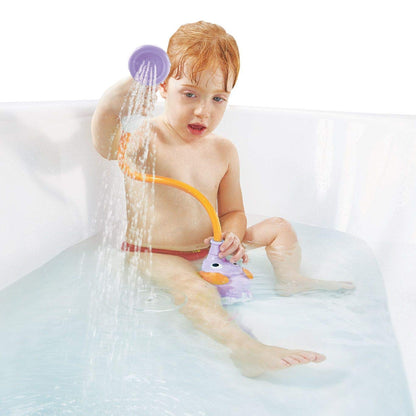 Yookidoo Baby Bath Shower Head - Elephant Water Pump with Trunk Spout Rinser - Control Water Flow from 2 Elephant Trunk Knobs for Maximum Fun in Tub or Sink for Newborn Babies