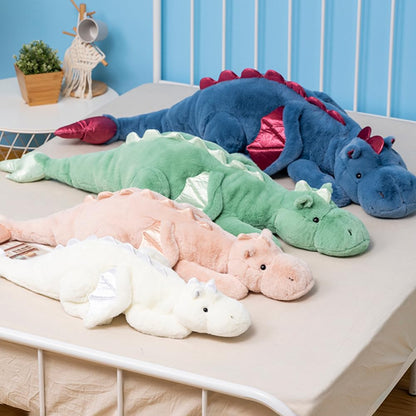 43.3Inches 7Lbs Blue Weighted Dragon Stuffed Animal, Large Blue Weighted Dragon Plush Toy for Kids and Adults(2025 Update Version)