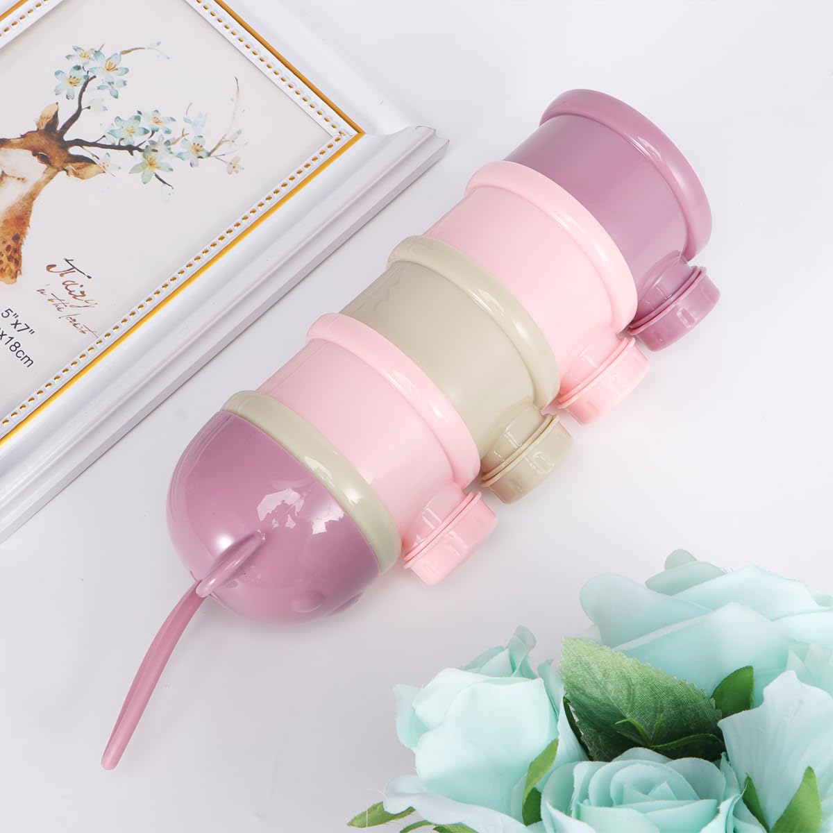 2pcs Baby Formula mam Baby Bottles Baby Formula containers for Travel Formula Dispenser Newborn Milk Powder Dispenser Packaging Container Baby Feeding Tool Milk Powder Box