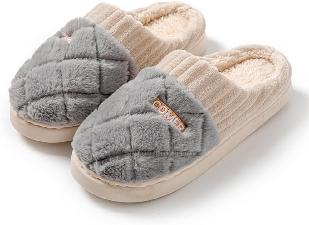 Geerta Fuzzy Hospital Slippers for Postpartum Cute Women Labor and Delivery Shoes with Non Slip Sole Warm Comfortable Memory Foam Kawaii Trendy Comfy Home Maternity Gift for Wife Pregnancy