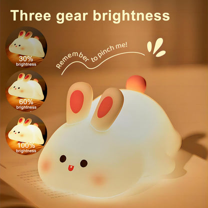 Cute Frog Night Light for Kids, Color Changeable Soft Silicone Sleeping Night Lamp for Nursery, Dimmable Timer Rechargeable Colorful Baby's Light Room Decor Children Gifts
