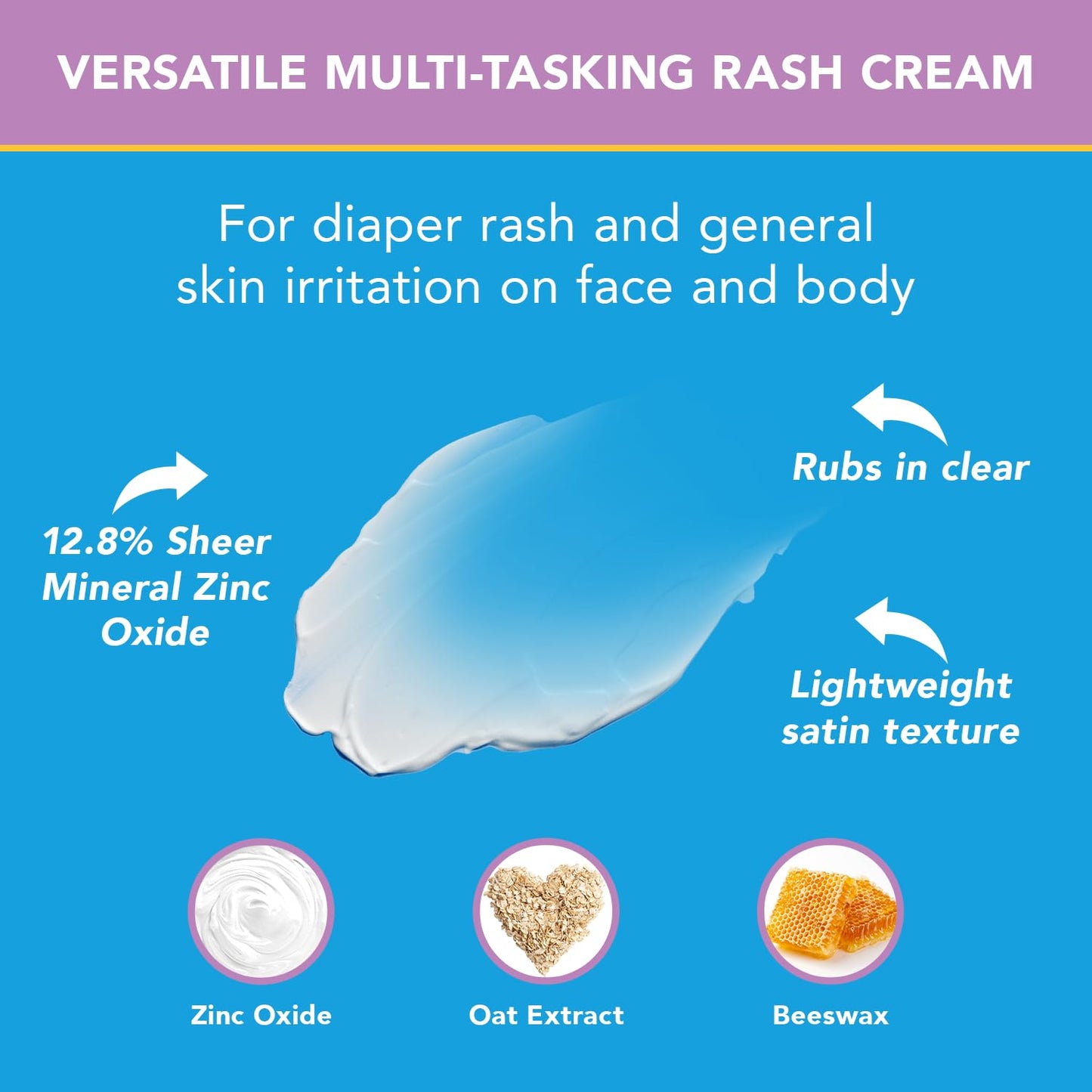 Triple Paste 3X Max Diaper Rash Ointment, Maximum Strength with 40% Zinc Oxide Ointment for Severe Diaper Rash, 2 oz Tube