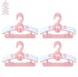 Baby Nursery Closet Hangers, Ultra Thin Non-Slip and Extendable Laundry Infant Pant Hanger for Newborn Clothes - 20pcs11-14" Pink Adjustable Children Coat Hanger for Girl Boy Toddler Kids Child