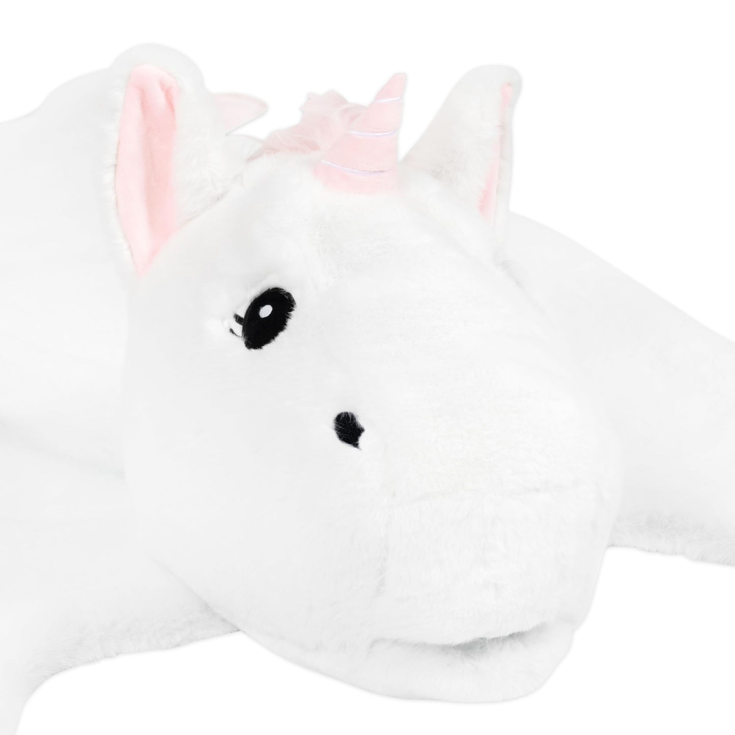 Plush PlushieRugs - Animal Rug for Kids Room, Fluffy Nursery and Fur Kids Rugs for Playroom - Big Large Stuffed Animals Irregular Shaped Rug that Works Great as Woodland Nursery Decor (Dinosaur)
