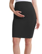 POSHDIVAH Women's Maternity Skirt Over The Belly Midi High Waisted Solid Stretchy Pregnancy Pencil Skirt