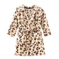 Toddlers Kids Hooded Robe Boys Girls Soft Flannel Bathrobes Pajamas Plush Robe