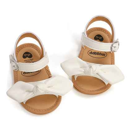 ohsofy Baby Girls Boys Sandals Infant Summer Beach Casual Shoes Bow Princess Dress Flats Rubber Sole Non Slip Outdoor Fishman Sandals Toddler First Walker Crib Shoes