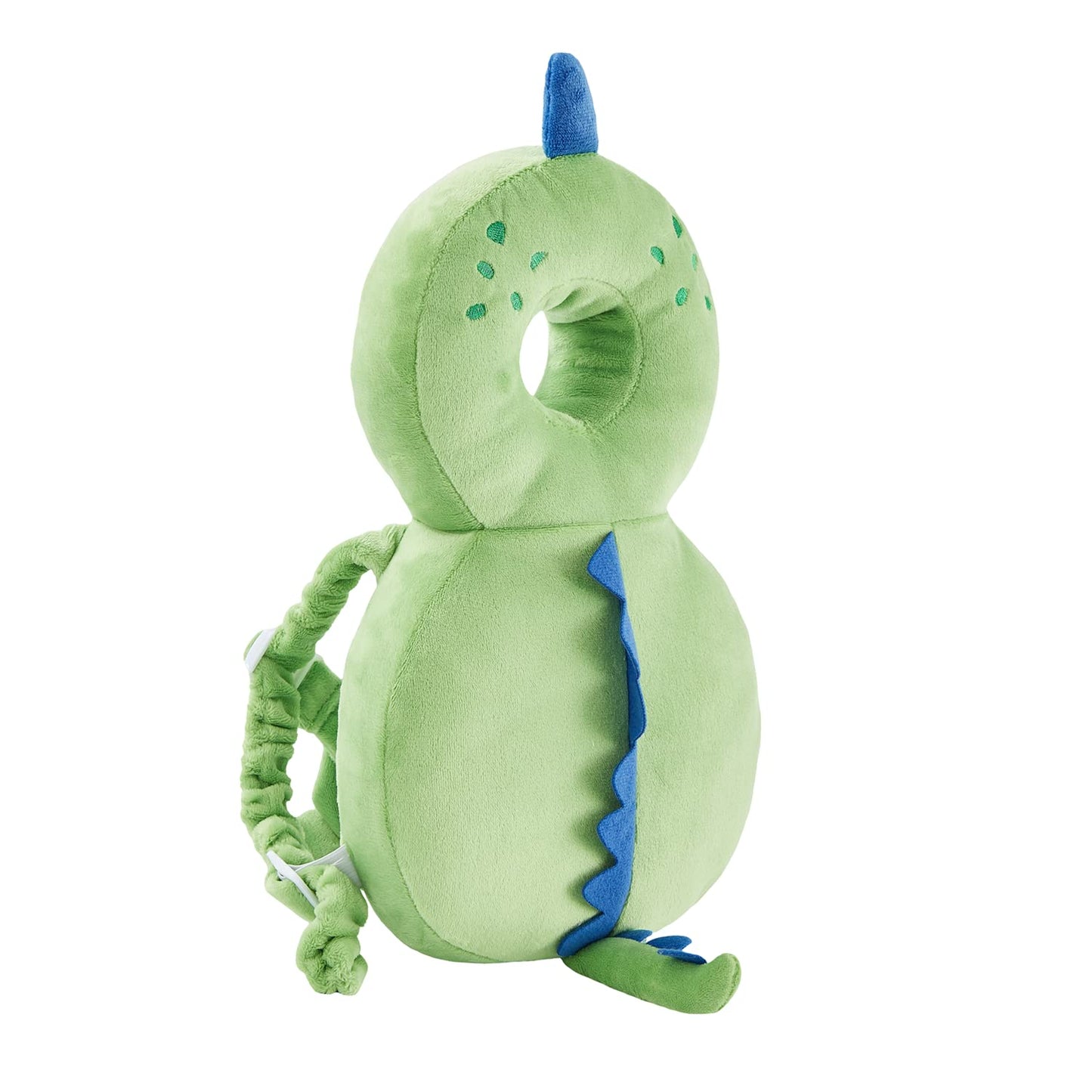 Baby Back Potection Toddler Safety Protector Cushion Pad Toddler Backpack for Crawling Walking Adjustable Toddlers Back Safety Pad for Boys and Girls(Green Dinosaur)